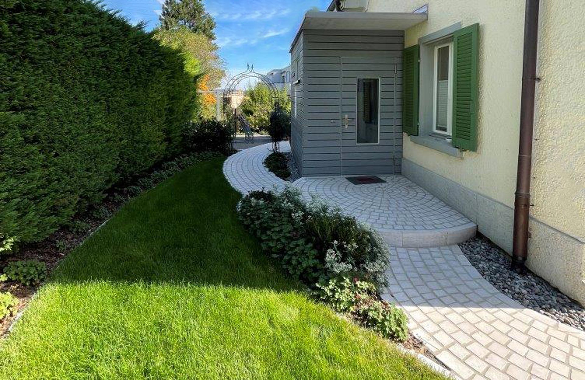Der die Visitenkarte des Grundstücks Gartencenter Hoffmann